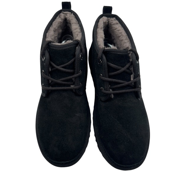 UGG‎ Neumel Men\'s Black Suede Chukka Boots Shearling Lined Size 11 main image 12